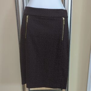 Michael Kors Brown Pencil Skirt with Sleek Design